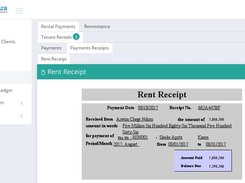 A receipt of A clear breakdown of payments is generated.